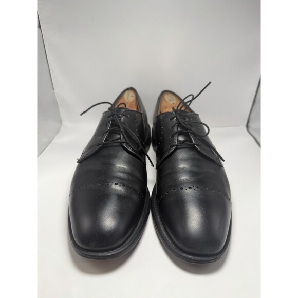 Allen Edmonds Shoes Troy Black Leather Cap Toe Oxford Dress Men\'s 10 C